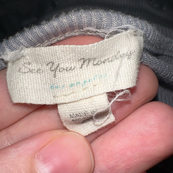 See You Monday Blue Multi Tiered Ruffle Short Sleeve V Neck Dress - Picture 2 of 4